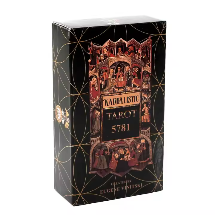 Juego de baraja de tarot cabalístico de 78 cartas para principiantes para juegos de fiesta - 1