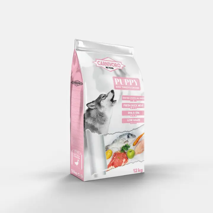 Carnivoro Puppy, Alimento Seco para Perros Cachorros Carnívoro puppy de pato, pavo, pollo y Arroz - Alta Digestibilidad 12 kg - 1
