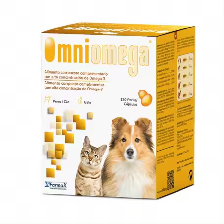 Suplemento para mascotas OMNIOMEGA 120 cápsulas de HIFARMAX - 1