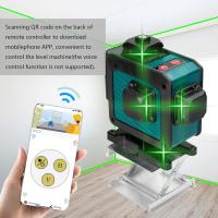 Nivel Láser de 16 Líneas 3° Función Autonivelante Herramienta de Nivelación Nivel Láser Omnidireccional de Pared con Soporte Trípode - details 2