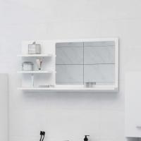 vidaXL Espejo de baño madera contrachapada 90x10,5x45 cm en color Negro/Roble artisan/Roble Sonoma y más | decorativo de pared para baño dormitorio recibidor moderno - details 4