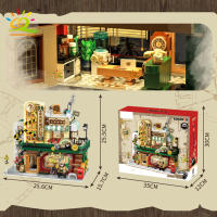 HUIQIBAO 1286PCS Bloques De Construcción De Ciudad Vistas Japonesas Agencia De Detectives Juguetes Para Niños Regalo Bricks DIY De Arquitectura - details 4