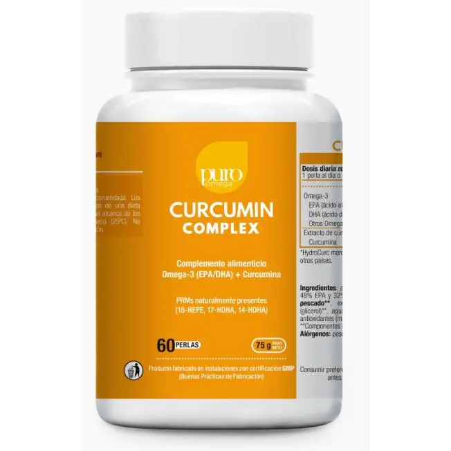 Puro Omega Curcumin Complex 60 Perlas - 1