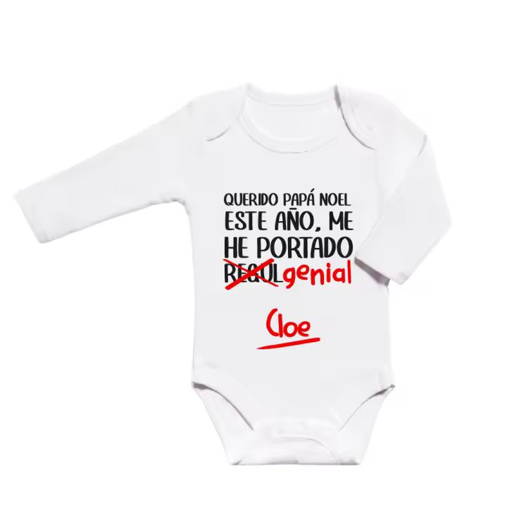Body Algodón - Querido Papá Noel - Pioshop - Total Confort y Movimientos Cómodos - 1