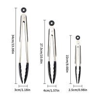 Pinza De BBQ De Silicona Y Acero Inoxidable Para Cocina 7/9/12 Pulgadas Clip Para Alimentos Tongs Para Pan Y Carne - details 5