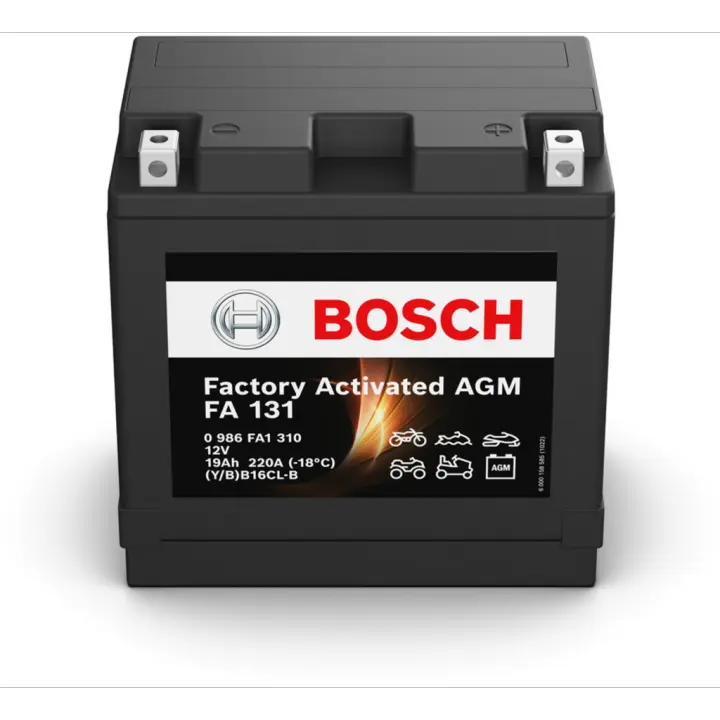 Batería de moto Bosch FA131 - AGM. Tecnología AGM. 12V - 19Ah/220A (EN) - 1