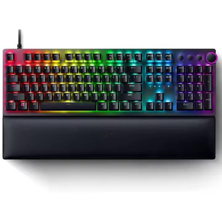 Razer | Huntsman V2 Optical Gaming Keyboard | Gaming Keyboard | RGB LED light | US | Wired | Black | Numeric keypad | Linear Red - 1