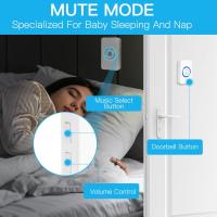 Timbre inalámbrico Blanco enchufable para Exterior, 58 melodías ajustables, 4 grados de Volumen, indicador LED para casa, oficina, Hotel y Emergencias. - details 2
