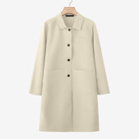 ZANZEA Chaqueta De Verano Para Mujer Estilo Oficina Lapela Cuello Largo Manga Larga Abrigo Elegante Solido Ajustado Exterior - details 10
