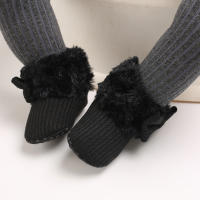 Nuevos Zapatos Para Bebé Recién Nacidos Antideslizantes Con Lazo Cómodo Y Atractivos De Corduroy Y Algodón Para Primavera Invierno Protección Del Piso Con Cierre De Cremallera - details 14