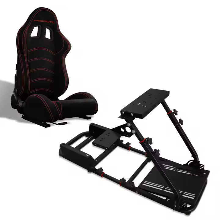 MODAUTO Cockpit SimRacing, Soporte de Simulacion, Estructura de SimRacing+Asientos Opcional - 1
