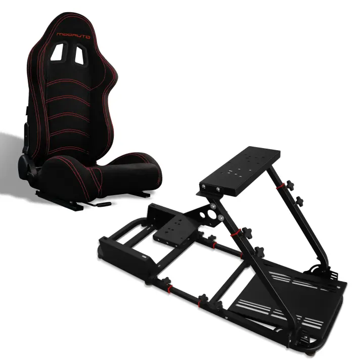 MODAUTO Cockpit SimRacing, Soporte de Simulacion, Estructura de SimRacing+Asientos Opcional - 1