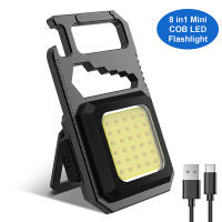 Linterna pequeña LED COB multifunción 8 en 1, 800 lúmenes, 550mAh, para caminar, acampar, portátil, Mini luz de trabajo de viaje exterior - details 3