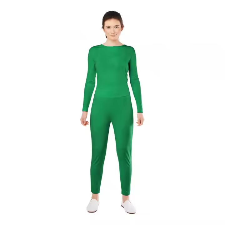 Conjunto Maillot Spandex en 2 piezas color Verde para mujer - 1