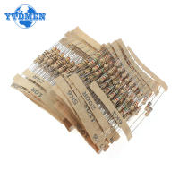 Kit De Resistentes De Película De Carbono 300/1000pcs 0.5W 1/2W 1R-3M 1R-10M Ohm Con Tolerancia De 5% Resistencia De Cuatro Anillos Coloridos - details 4