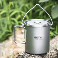 Set De Utensilios De Cocina De Titanio Lixada 750ml Olla 350ml Taza Con Tapa Mango Plegable Cuchara Plegable Para Camping - details 17