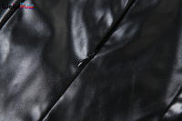 Vestido De Cuero Sintético Sin Mangas Para Mujer Cuello Alto Sólido Estilo Callejero Clásico Largo Cuerpo En Primavera/verano - details 7