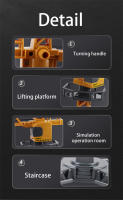 Juguetes Para Niños Camión Miniatura De Aluminio Excavadora Bulldozer Y Grúa Modelo De Vehículo De Tierra Metal Juguete Educativo Para Niños - details 31