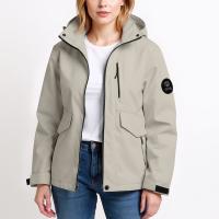 Chaqueta De Senderismo Ligera Para Mujer Color Sólido Manga Larga Suéter Con Capucha Impermeable Y Resistente Al Viento Ropa De Exterior - details 24