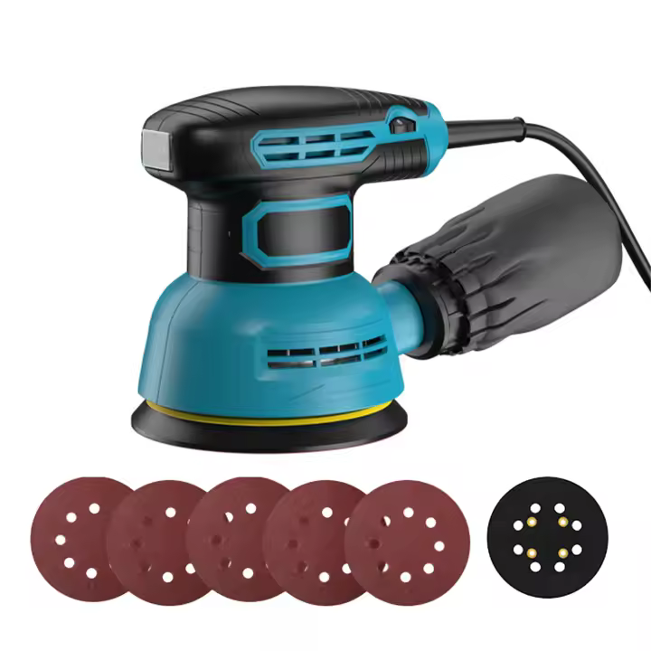 Máquina de lija de 5 pulgadas con control de velocidad, máquina de pulido de pintura excéntrica, se puede utilizar para madera, decoración del hogar, bricolaje, como pulido, alisado, acabado, eliminación de pintura, manchas y defectos, etc. - 1