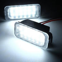 2pcs Luz De Placa De Matrícula LED 12V 18 Leds Blanco Lámpara De Señal Para Ford FOCUS MK II FIESTA MK VII MONDEO Sin Errores - details 5
