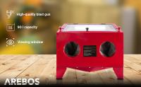 AREBOS Cabina de chorro de arena Unidad de arenado Sandstrahler 90 Liter - details 0