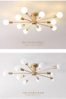 Modern Sputnik Ceilin Ganchillo Lámpara Colgante Satellite Iluminación Fuente De Luz Decorativa Para Sala De Estar Y Comedor Material De Hierro - details 18