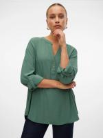 Blusa verde manga larga Vero Moda 10314638 cuello v - details 1