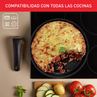 Tefal Ingenio Black Stone Set de 4 piezas  apilable 16/18/20 cm, revestimiento antiadherente, indicador de temperatura,  fabricado en Francia, inducción L3998902 - details 2