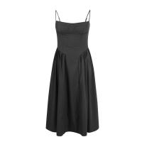 Vestido Midi Elegante Y Delgado Sin Espalda Para Mujer Vestido De Fiesta De Verano Elegante Con Suspensión Sólida Vestidos Para Mujer - details 43