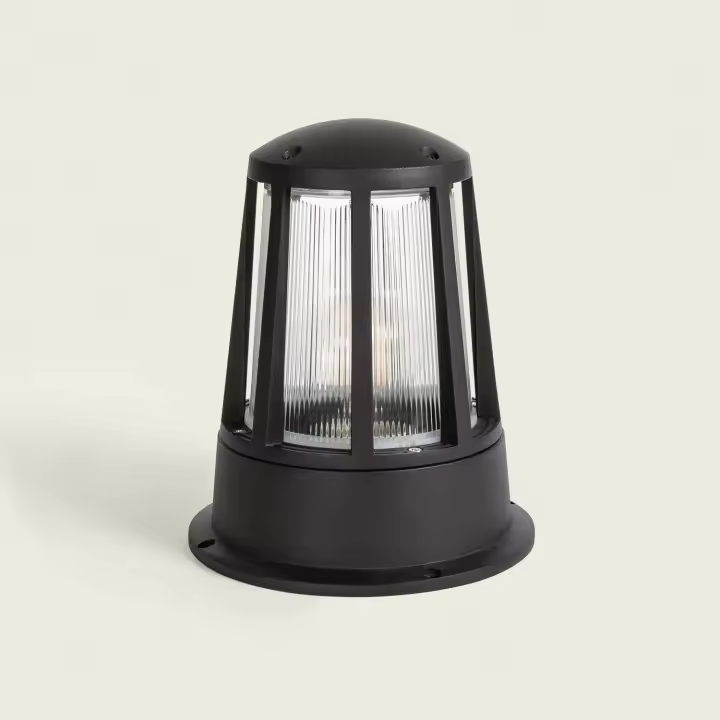 Ledkia Baliza Sobremuro Exterior E27 Aluminio 23,5cm Hokke - 1