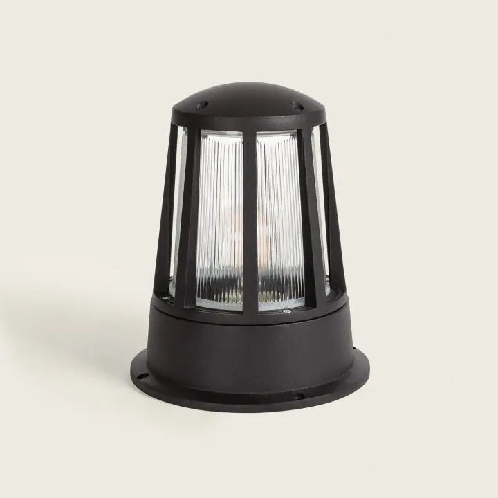 Ledkia Baliza Sobremuro Exterior E27 Aluminio 23,5cm Hokke - 1