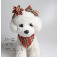 Accesorios Para Mascotas Serie Navidad Collar De Navidad Con Nudo Flor Triangular Para Gatos Y Perros Añade Un Ambiente Festivo - details 14