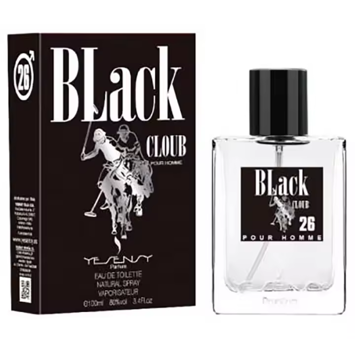 Black Cloub Eau de Toilette para hombre 100ml Yesensy Fragancia inspirada en otros perfumes Pour Homme Colonia - 1