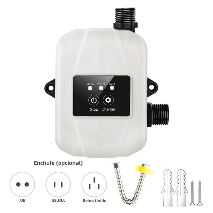 Bomba De Agua Potente 24V Para El Hogar Bomba Recirculante De Agua Silenciosa Para Ducha Automática Elevación Máxima 92 Pies 150W Para Riegos - 1