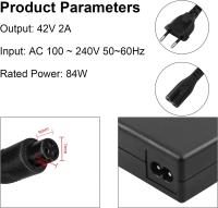 FGNS. Cargador Patinete Equilibrio eléctrico,Cargador universal 42V 2A para hoverboard, scooters eléctricos autoequilibrados, tabla de deriva, adaptador de corriente 9 mm conector 3 pines - details 1