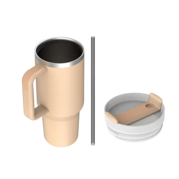 Taza Termo de viaje. Taza de viaje .1,2L (10 Colores) y Te para Llevar en Mano o en Coche - Taza Térmica de Acero Inoxidable con Tapa .Taza Termo Café o Té .Mikomika Botella, Vaso (QC1200 BOTELLA) - 1
