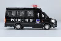 Coche De Policía IVECO a Escala 1:24 De Metal Con Luz Y Sonido Modelo De Coche De Juguete Para Colección Y Regalos Para Niños - details 14