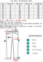 Jeans Negros Puros Para Hombre Estilo Coreano Moda Recta Cómodos Y Elásticos Clásicos De Negocios Talla Media Longitud Completa - details 0