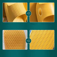 Pantuflas De Casa Suaves Para Parejas Verano Antideslizantes Para Baño Hombres Mujeres Sandalias Planas Color Sólido Hotel - details 10
