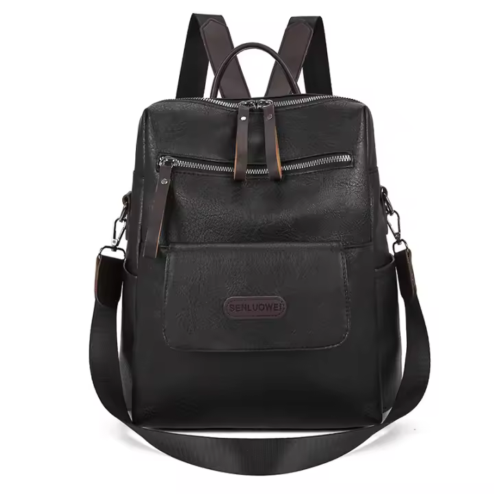 Mochipa de PU with Textura de cuero para Mujer, Bolso de Hombre, Bolso de viaje simple de gran capacidad - 1