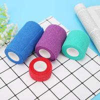 5Pcs Vendas Autoadhesivas Para Perros Cubierta De Manguito Protector De Primeros Auxilios Para Veterinarios Envoltura Elástica Verde Suministros Para Mascotas - details 3