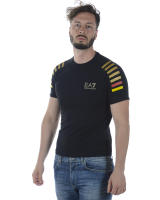 Emporio Armani EA7 Camiseta Algodón Hombre Negro 3 ZPTA8PJM5Z 1200 - details 2