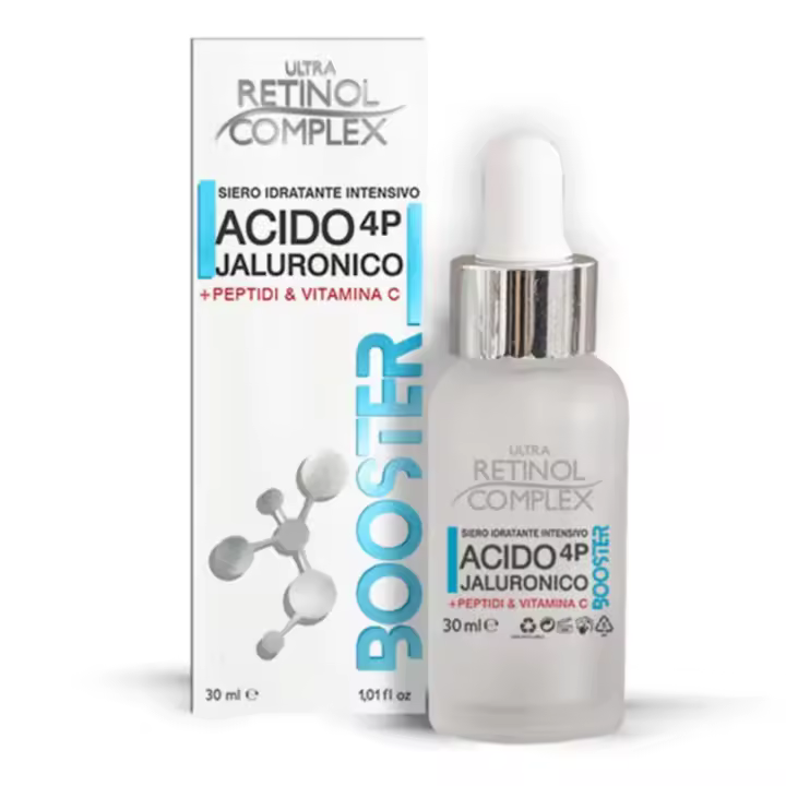 Hidratación Intensiva y Regeneración Ultra Retinol Complex Hiálico Booster Serum Facial 4P - 1