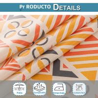 Mantel Bohemio Vintage Con Borlas Impermeable De Algodón Y Lino Para Exterior Protector De Mesa Sin Arrugas Rectangular - details 14