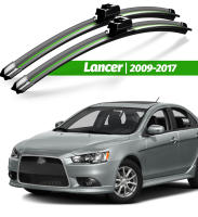Limpia Parabrisas Delantero LHD Plegable Para Mitsubishi Lancer 2009-2017 Limpia Ventanas Y Espejos Con Cepillo De Lluvia De Goma Natural 24+16 Pulgadas - details 0