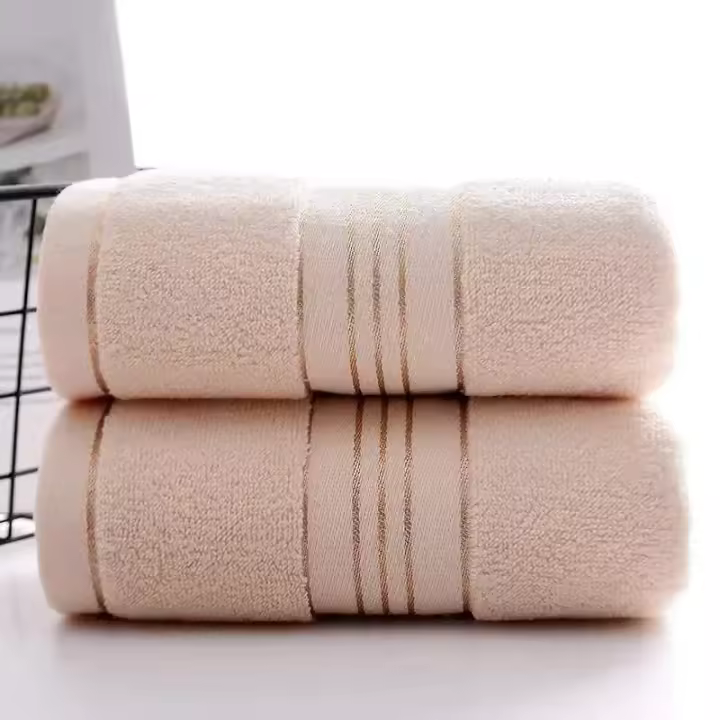 Toalla De Algodón Pura Gruesa Y Absorbente Para Rostro Toalla De Secado Rápido Y Suave Accesorio De Baño Para Todos Los Géneros - 1