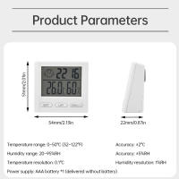 Termómetro Y Higrómetro Digital LCD Aideepen 0-50℃ Monitor Magnético De Temperatura Y Humedad Multifuncional Con Reloj Para El Hogar Interior - details 5