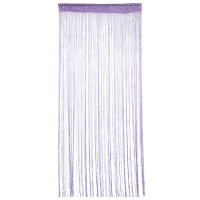 Cortina De Hilo Brillante Para Sala De Estar 100x200CM Con Borlas Y Línea Plateada Divisor De Puerta Y Ventana De Color Sólido Moderno Para El Hogar - details 0