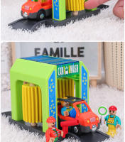 Accesorios De Pista De Tren De Madera Con Escena De Policía Y Bomberos Playa De Simulación Para Niños Regalos De Juguete De Plástico Para Ferrocarril Sin Batería Adecuado Para Adolescentes Y Adultos - details 13